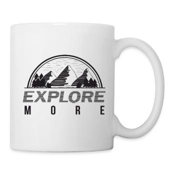Explore More Berge und Wald - Tasse - Weiß - Rechts