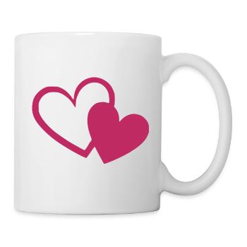 Valentine's Day Heart Red Gift Valentine's Day - Mug - white - Right