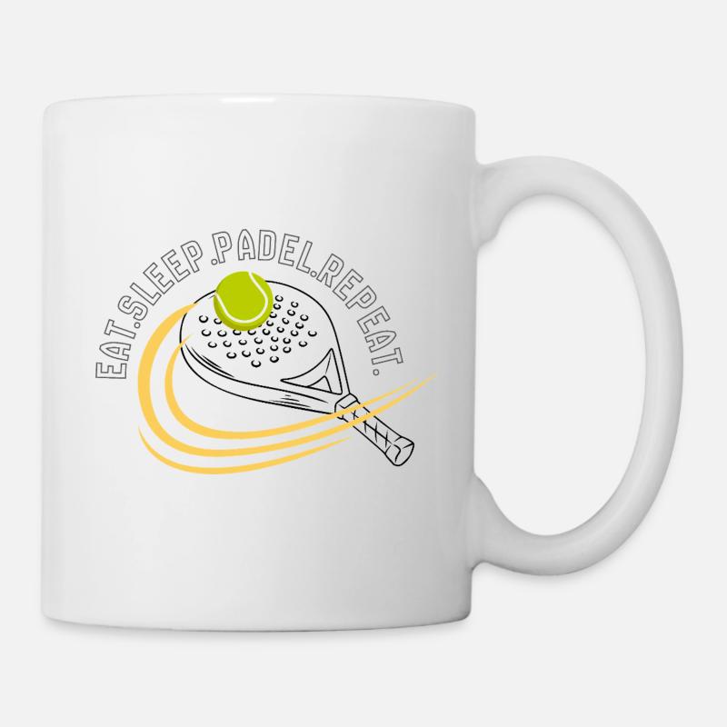 Eat-sleep-padel-repeat- - Mug - white