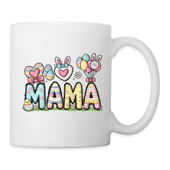 Pastell Ostern Mama Design - Tasse - Weiß - Rechts