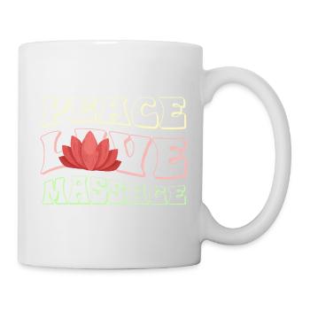 Peace Love Massage Lotus - Mug - white - Right