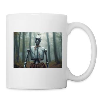 L’Homme de Fer-blanc, un corps métallique aspire au cœur - Mug blanc - blanc - Droite