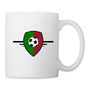 Blason Portugal football - Mug blanc - blanc - Droite