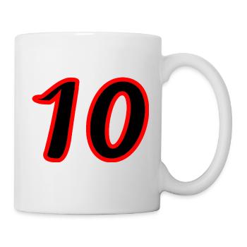 10. 10 YEARS. 10th ANNIVERSARY. 10 YEAR ANNIVERSARY. - Mug - white - Right