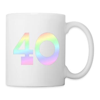 40 couleurs pastel - Mug blanc - blanc - Droite