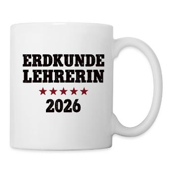 Professeur de géographie 2026 Professeur de géographie École de Géologie - Mug blanc - blanc - Droite