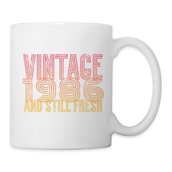 1986 Geburtsjahr - Tasse - Weiß - Rechts