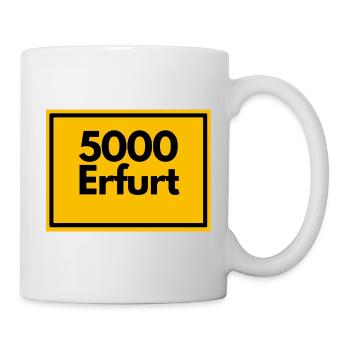 RETRO PLZ 500 ERFURT, DDR LEGENDE GESCHENK OSTEN - Tasse - Weiß - Rechts