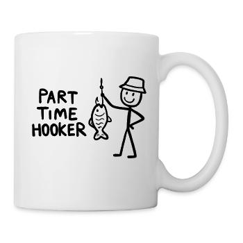 Cadeaux drôles d’hameçons pour pêcheurs - Mug blanc - blanc - Droite