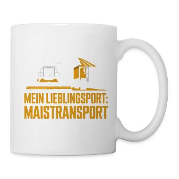  Mein Lieblingssport Maistransport Maishäcksler - Tasse - Weiß - Rechts