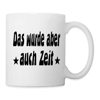 Zeit - Tasse - Weiß - Rechts