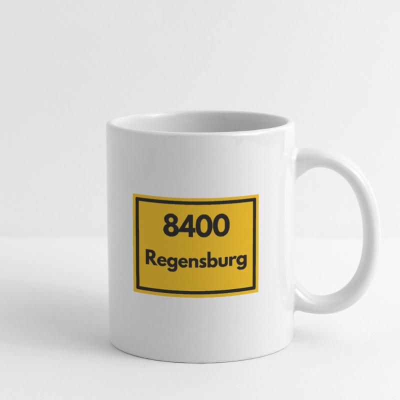 OLD POSTCODE ZIP CODE RETRO 8400 REGENSBURG Mug