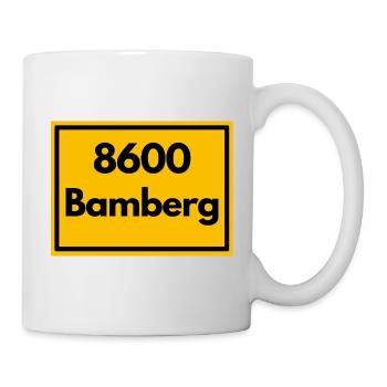ANCIEN CODE POSTAL RETRO 8600 BAMBERG FRANKEN - Mug blanc - blanc - Droite