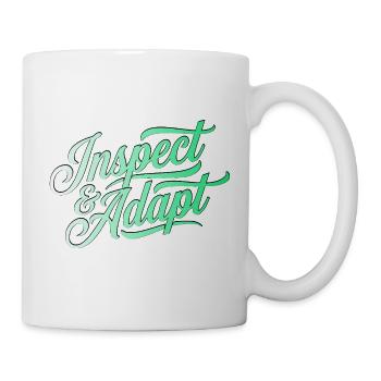 Inspecter & Adapter, Agile Coach Scrum Shirt - Mug blanc - blanc - Droite