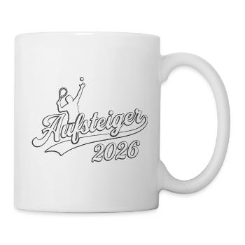 Tennis Aufsteiger 2026, Tennis Meistermannschaft - Tasse - Weiß - Rechts