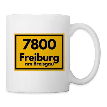 ANCIEN CODE POSTAL RÉTRO 7800 FREIBURG BREISGAU - Mug blanc - blanc - Droite