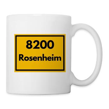 ALTE POSTLEITZAHL PLZ RETRO 8200 ROSENHEIM  - Tasse - Weiß - Rechts