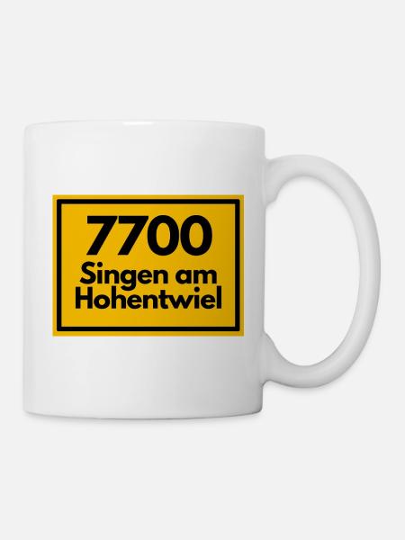 OLD POSTCODE ZIP CODE 7700 SINGEN AM HOHENTWIEL - Mug - white
