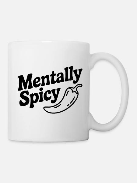 Mental scharf - Tasse - Weiß