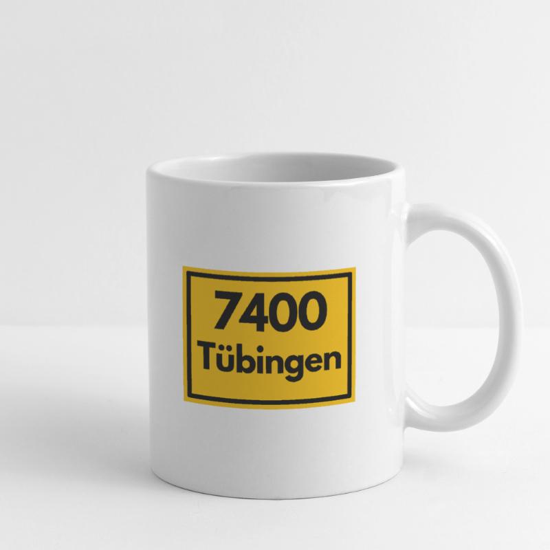 OLD POSTCODE ZIP CODE RETRO 7400 TÜBINGEN - NECKAR Mug