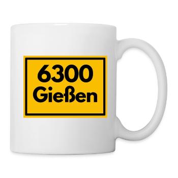 OLD POSTCODE ZIP CODE RETRO 6300 GIESSEN - Mug - white - Right