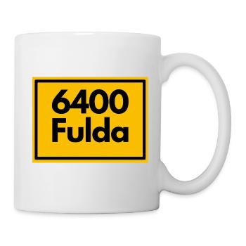 ANCIEN CODE POSTAL RETRO 6400 FULDA - HESSEN - Mug blanc - blanc - Droite