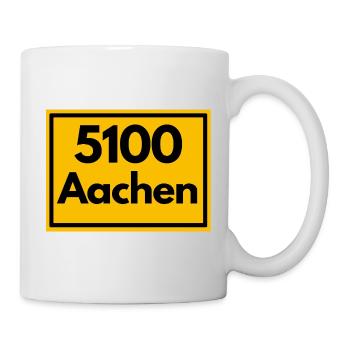 ANCIEN CODE POSTAL RETRO 5100 AACHEN DREILÄNDER - Mug blanc - blanc - Droite