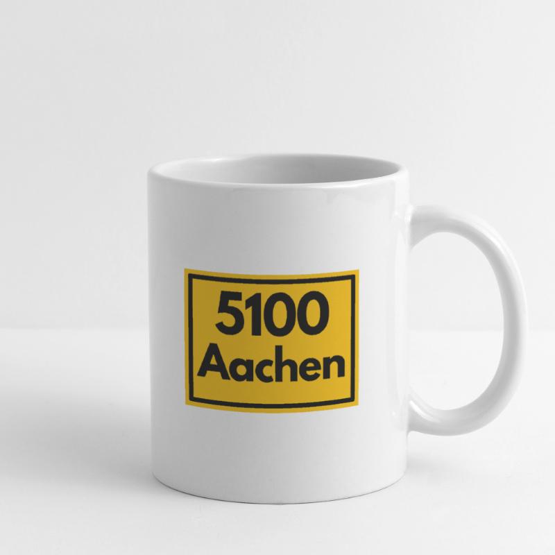 OLD POSTCODE POSTCODE RETRO 5100 AACHEN DREILÄNDER Mug
