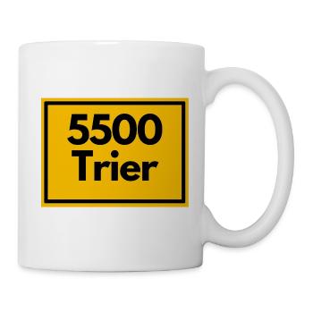 OLD POSTCODE POSTCODE RETRO 5500 TRIER MOSSEL ROMA - Mug - white - Right