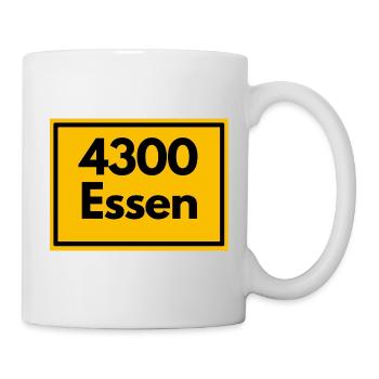 ALTE POSTLEITZAHL PLZ RETRO 4300 ESSEN - RUHRPOT - Tasse - Weiß - Rechts