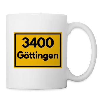 ANCIEN CODE POSTAL RETRO 3400 UNIVERS DE GÖTTINGEN - Mug blanc - blanc - Droite