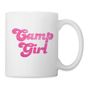 Camp Girl Camping Rose Girl Power Van Life - Mug blanc - blanc - Droite