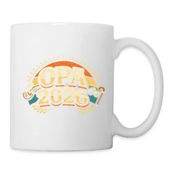 Opa 2026 Loading Zukünftiger Großvater Geschenk - Tasse - Weiß - Rechts