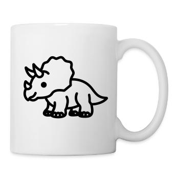 triceratops - Mug blanc - blanc - Droite