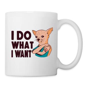Chihuahua Chihuahueño Je fais ce que je - Mug blanc - blanc - Droite