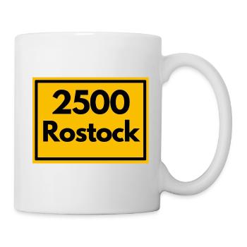 ANCIEN CODE POSTAL RÉTRO 2500 ROSTOCK HANSEPORT - Mug blanc - blanc - Droite