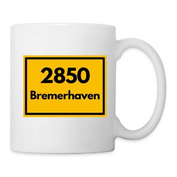 ANCIEN CODE POSTAL RETRO 2850 BREMERHAVEN HAFEN - Mug blanc - blanc - Droite
