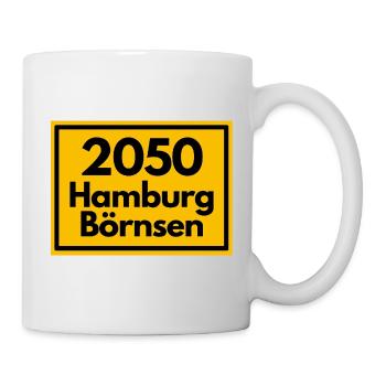 ALTE POSTLEITZAHL PLZ RETRO 2053 HAMBURG BÖRNSEN - Tasse - Weiß - Rechts