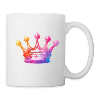 Couronne à l’aquarelle - Mug blanc - blanc - Droite