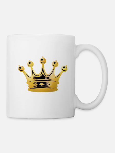 Couronne d’Or – Radiance Royale - Mug blanc - blanc