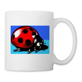 Marienkäfer - Tasse - Weiß - Rechts