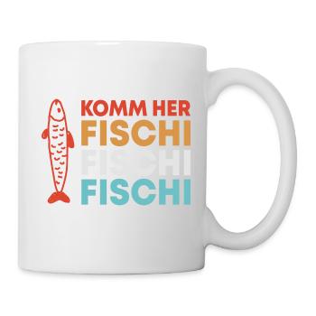 Diction de pêche à la pêche - Mug blanc - blanc - Droite