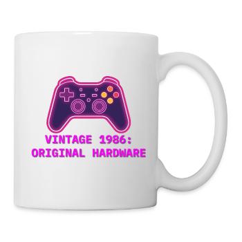 Neon Controller 1986 Retro - 40th Birthday - Mug - white - Right