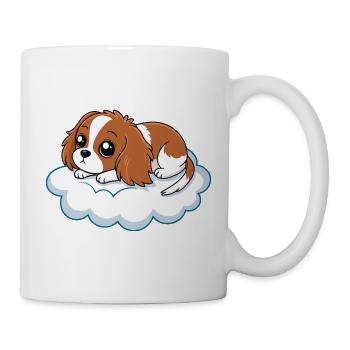Traumhafter Reiterwelpe auf einer Wolke - Tasse - Weiß - Rechts