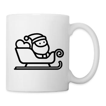 Santa's sleigh - Mug - white - Right