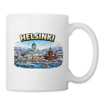 Helsinki Stadt - Tasse - Weiß - Rechts