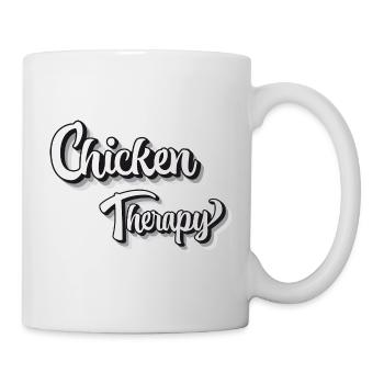 Fans de poulet - Coq - Coq - Poulet de soie - Bio - Mug blanc - blanc - Droite