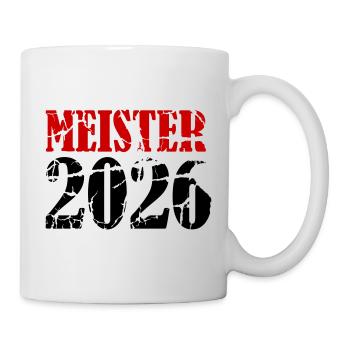 Meister 2026 Meisterschaft - Tasse - Weiß - Rechts