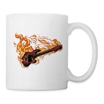 Rock Gitarre 🔥 - Tasse - Weiß - Rechts