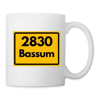ANCIEN CODE POSTAL RETRO 2830 BASSUM GEESTPERLE - Mug blanc - blanc - Droite